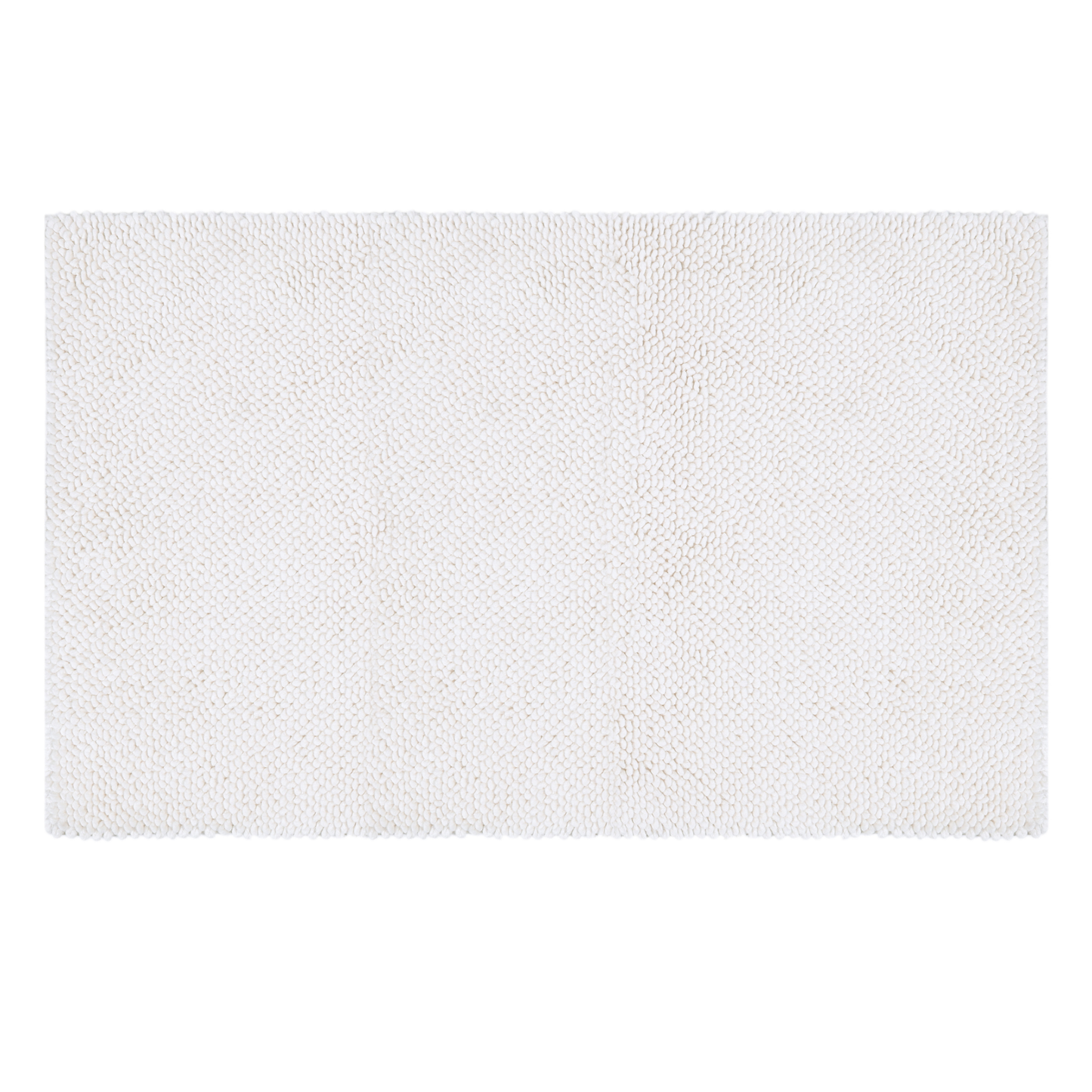 All-Season Cotton Bath Mat, Snow White - Riviera Home