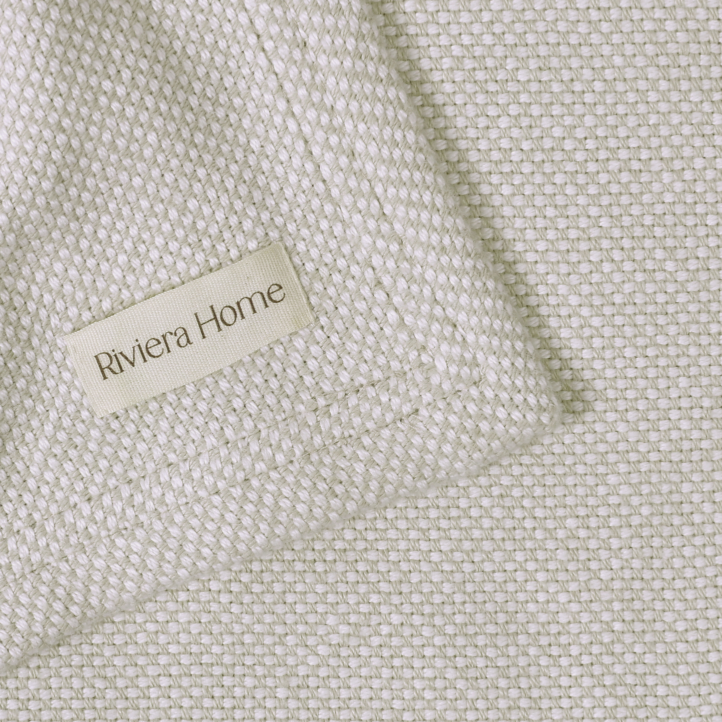 Basketweave Blanket, Oatmeal - Riviera Home