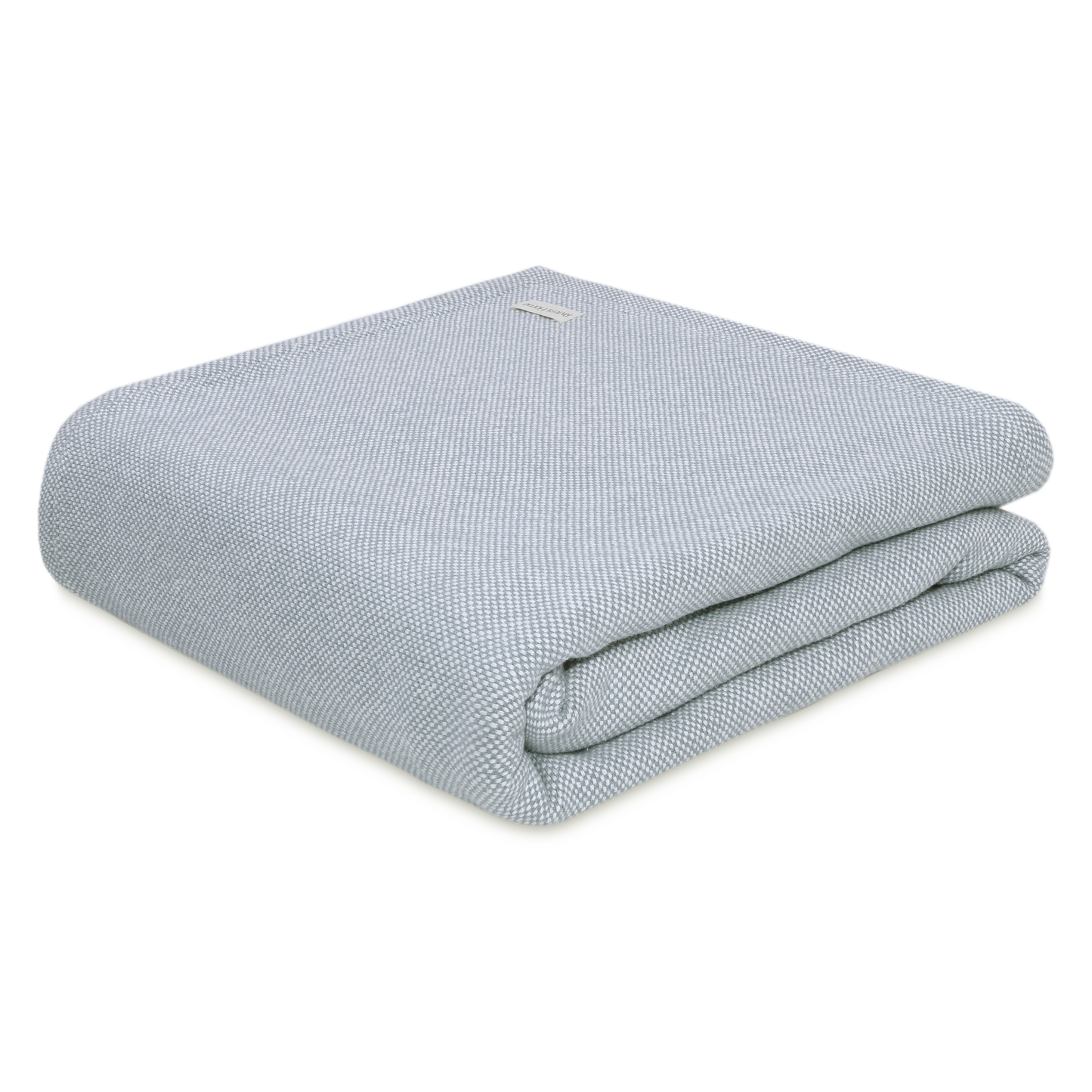 Basketweave Blanket, Dusty Blue - Riviera Home