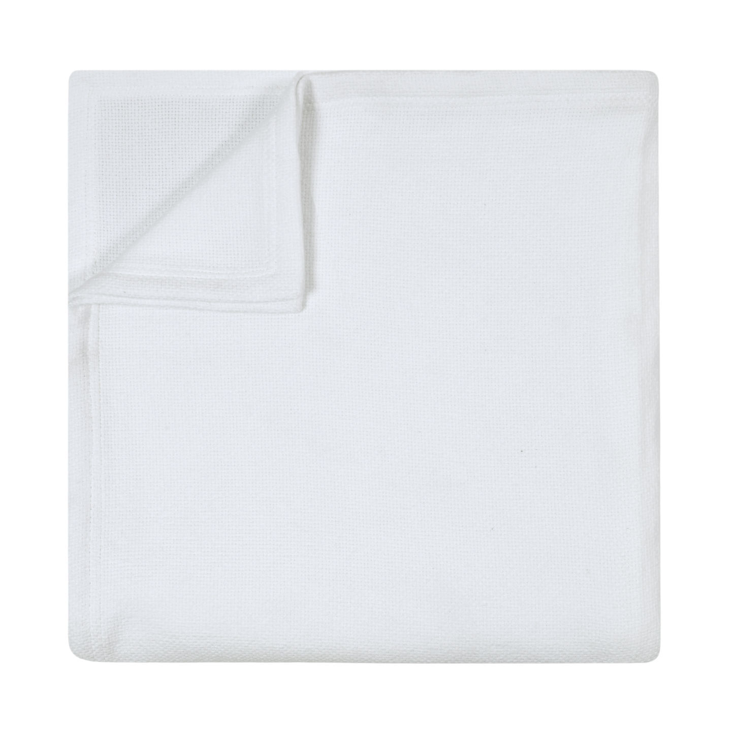 Basketweave Blanket, Snow White - Riviera Home