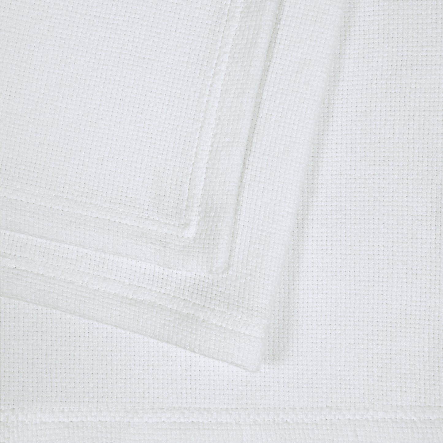 Basketweave Blanket, Snow White - Riviera Home