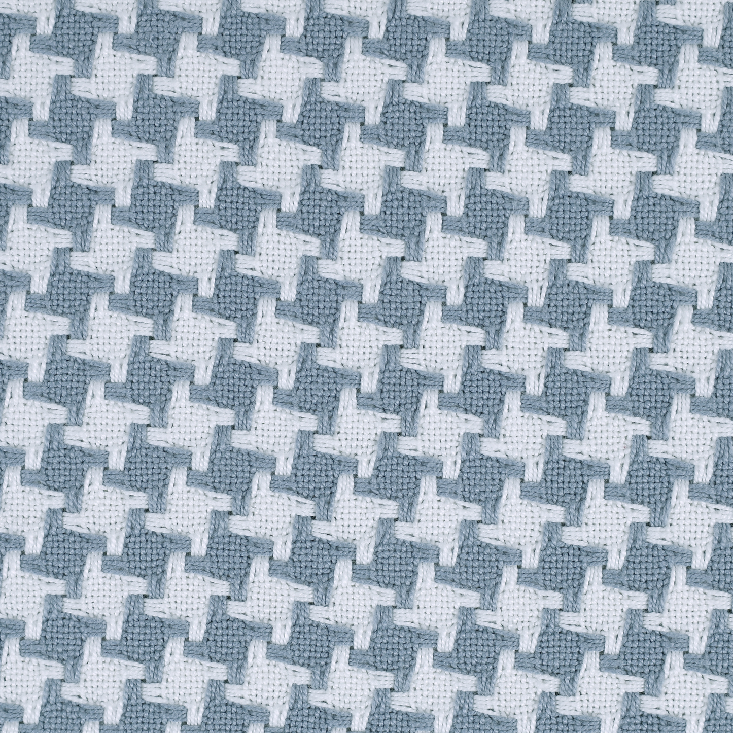 Houndstooth Blanket, Dusty Blue - Riviera Home