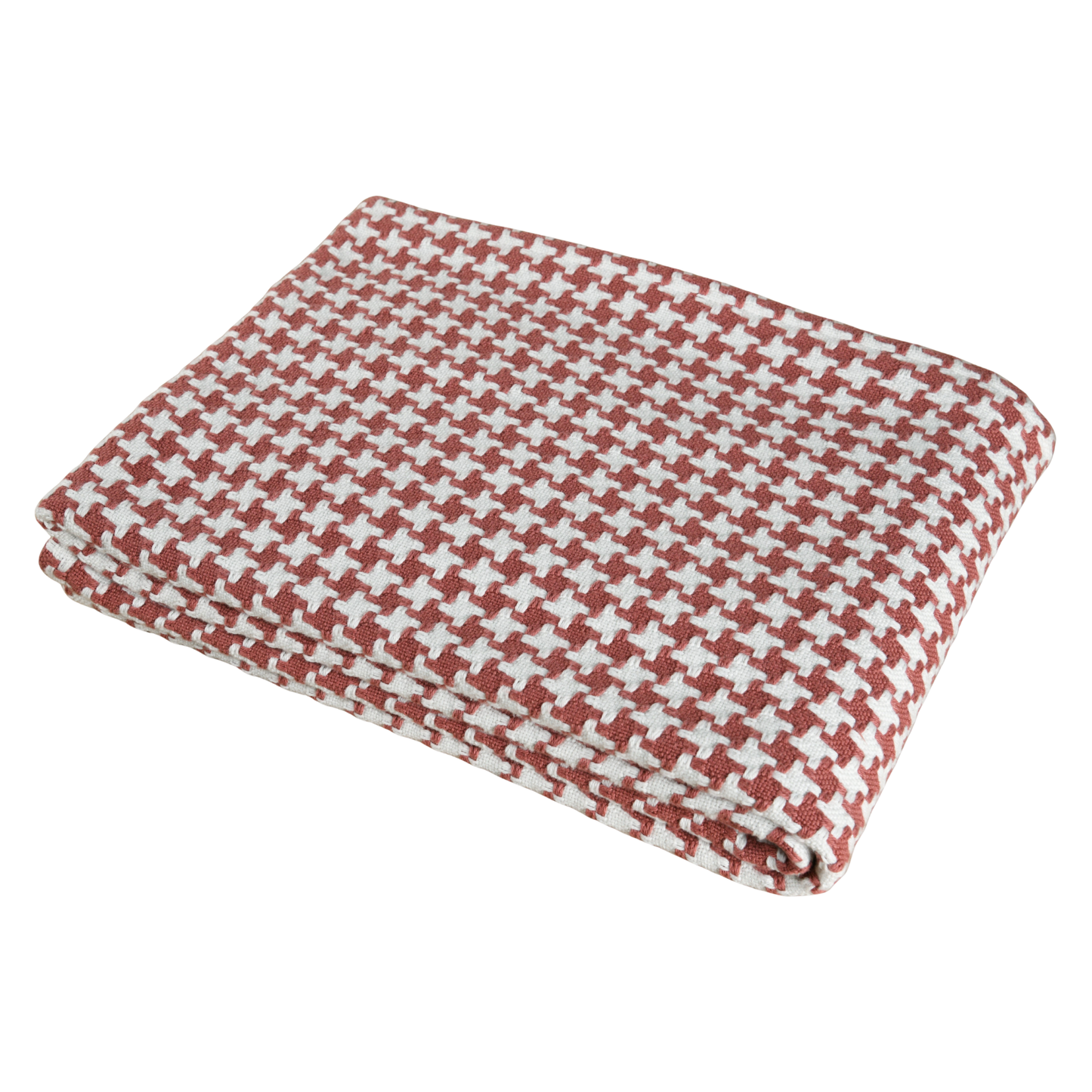 Houndstooth Cotton/Hemp Blanket - Riviera Home