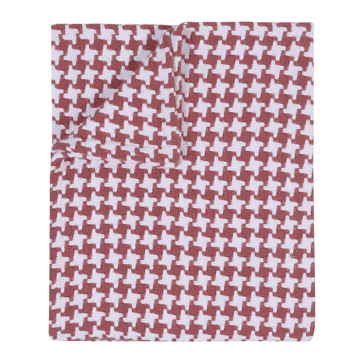 Houndstooth Blanket, Canyon Rose - Riviera Home