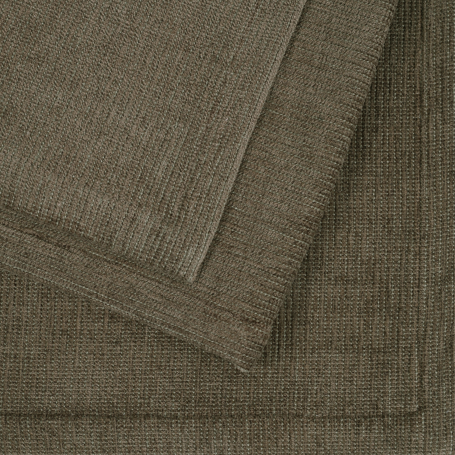 Jagged Rib Chenille Blanket, Taupe - Riviera Home