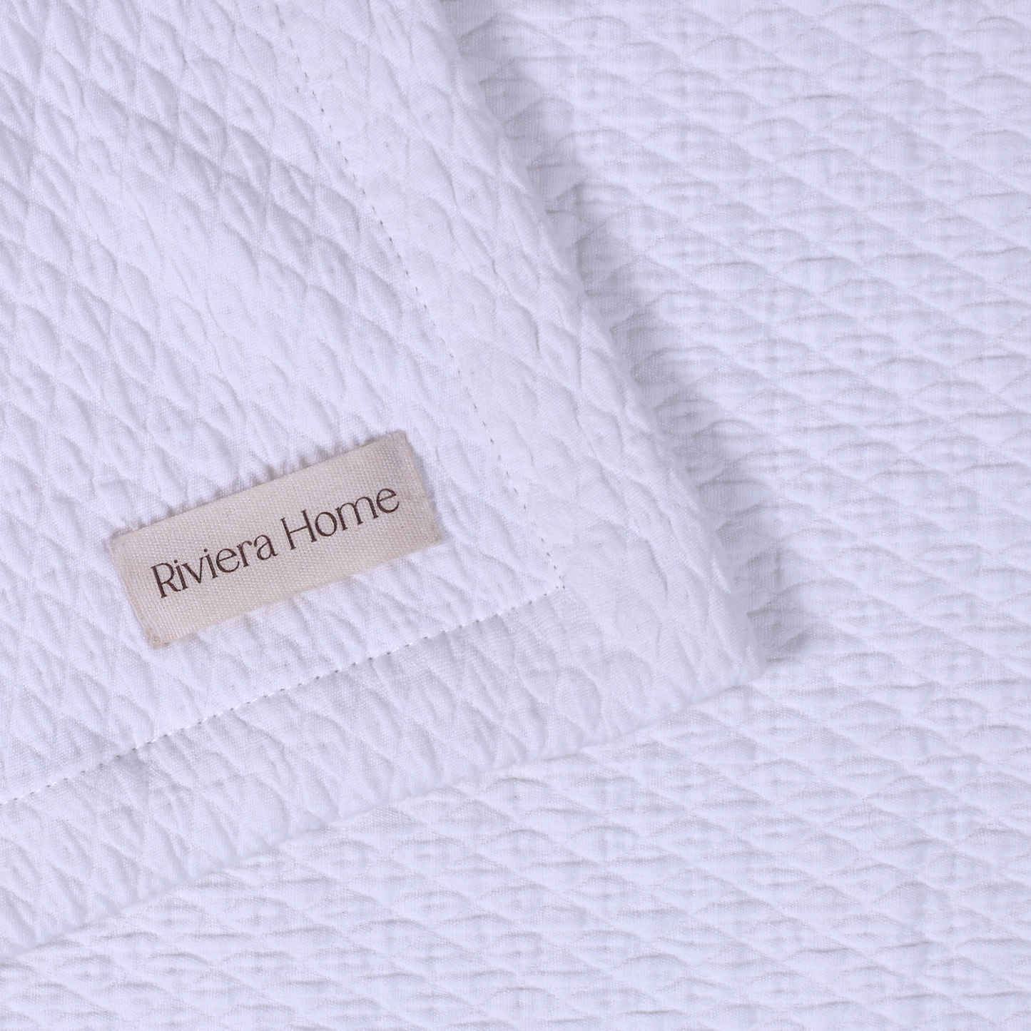 Mini Diamond Cotton Coverlet - Riviera Home