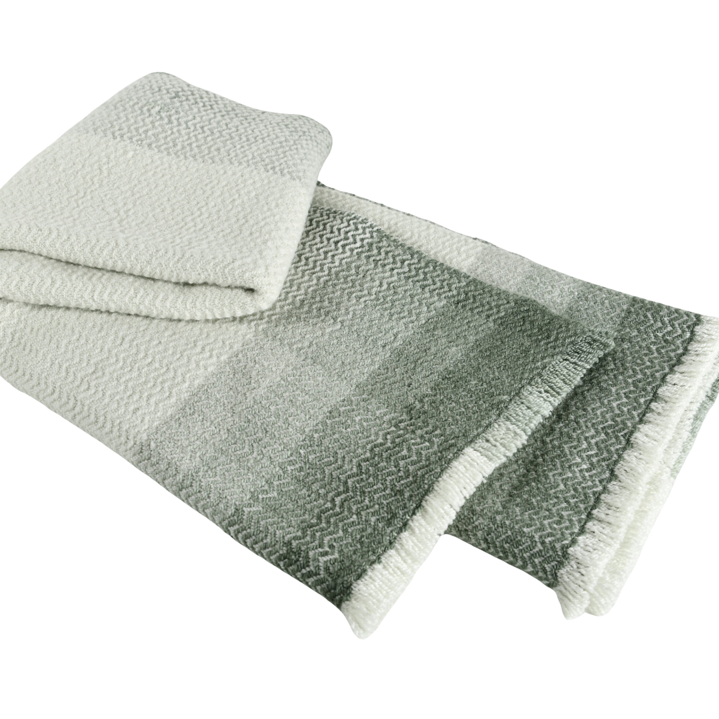 Ombré Grid Merino Wool Throw, Laygem - Riviera Home