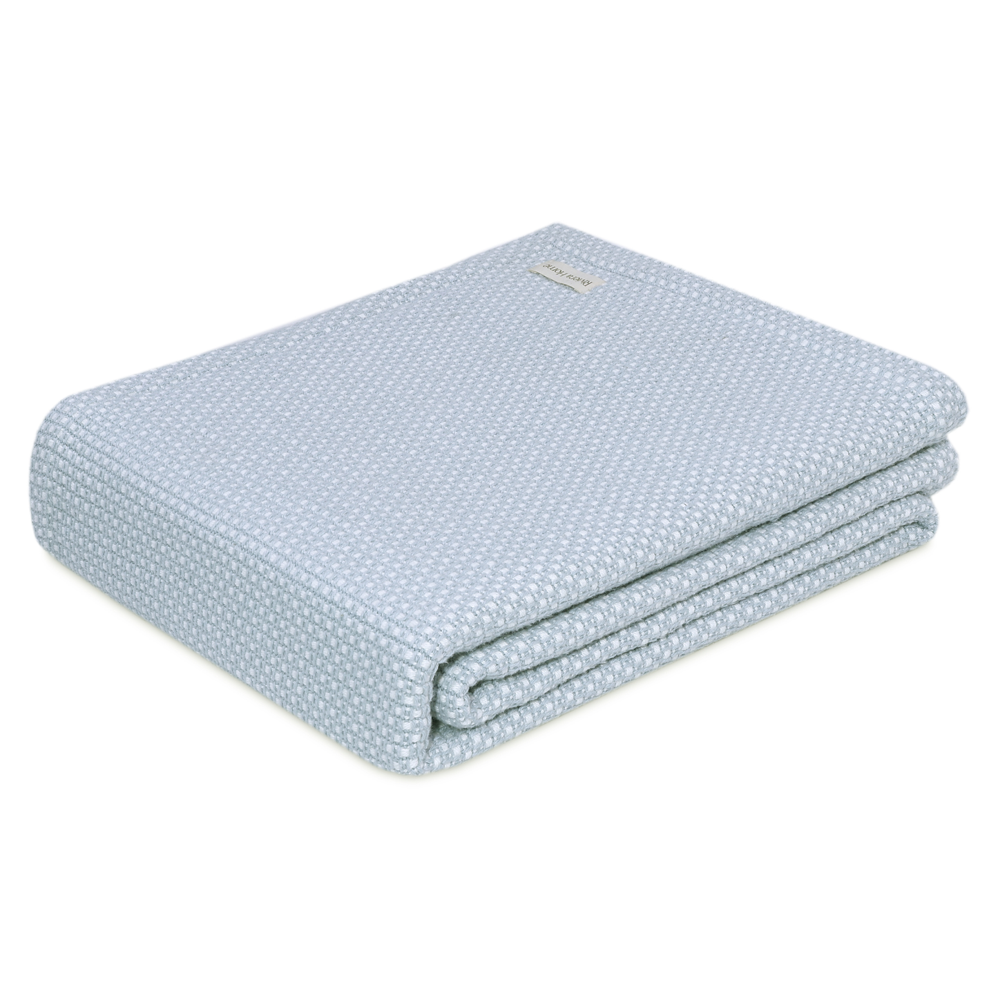 Pasco Yarn Dyed Cotton Blanket, Pearl Blue - Riviera Home