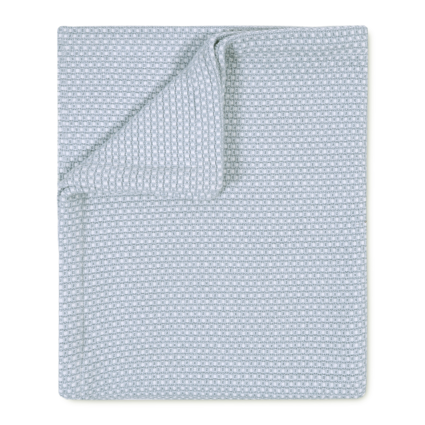 Pasco Yarn Dyed Cotton Blanket, Pearl Blue - Riviera Home