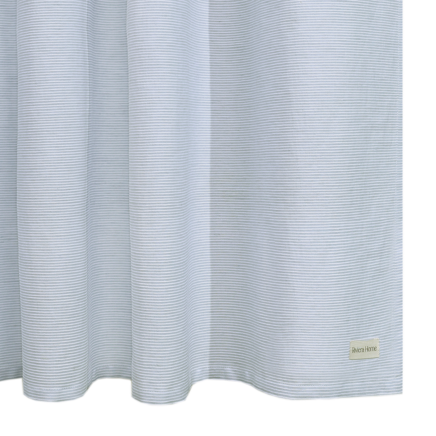 Rio Yarn Dyed Shower Curtain, Pearl Blue - Riviera Home