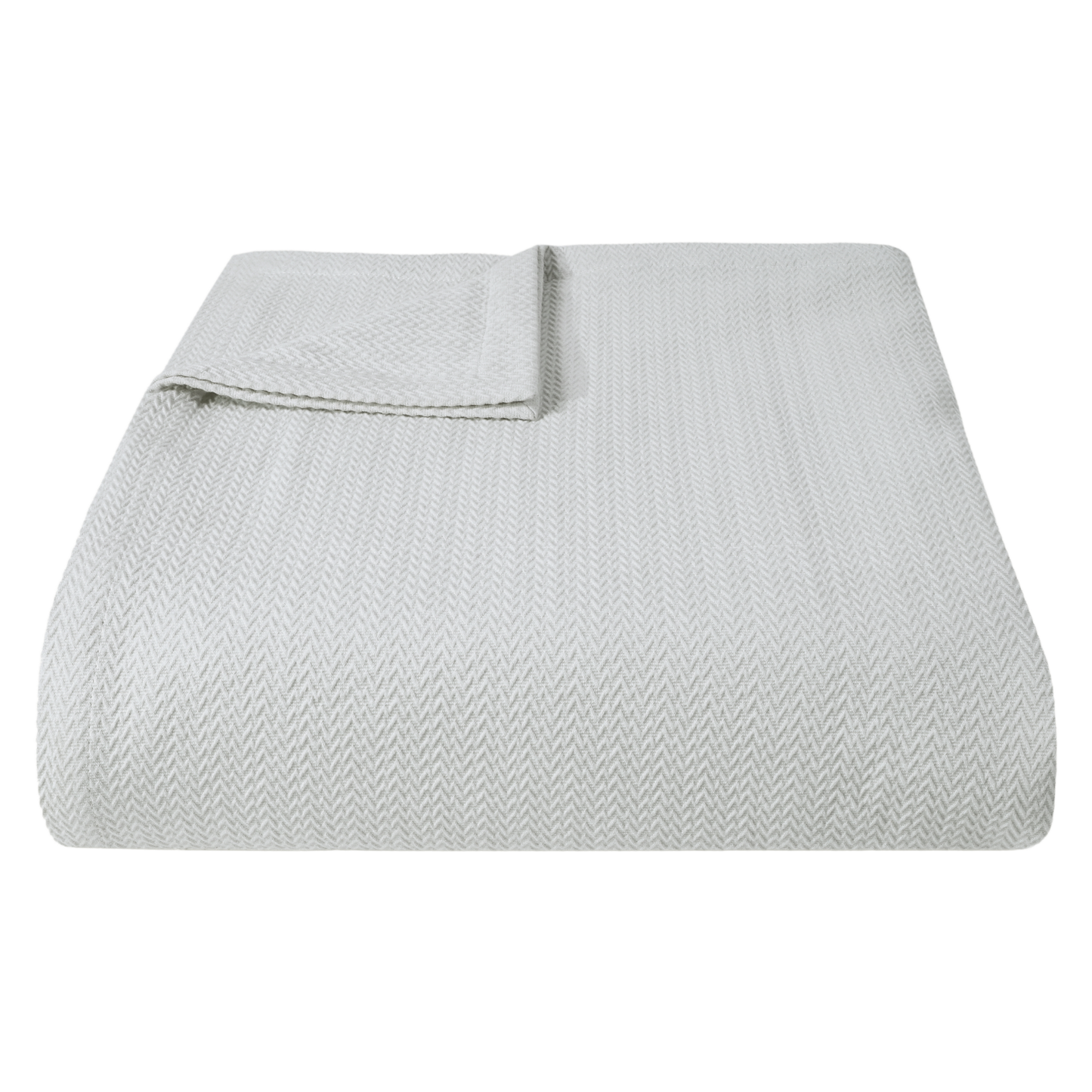 Ripple Yarn Dyed Cotton Coverlet, Dawn Blue - Riviera Home