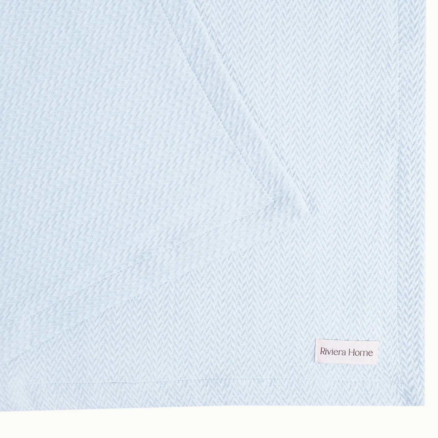 Ripple Yarn Dyed Coverlet, Pearl Blue - Riviera Home