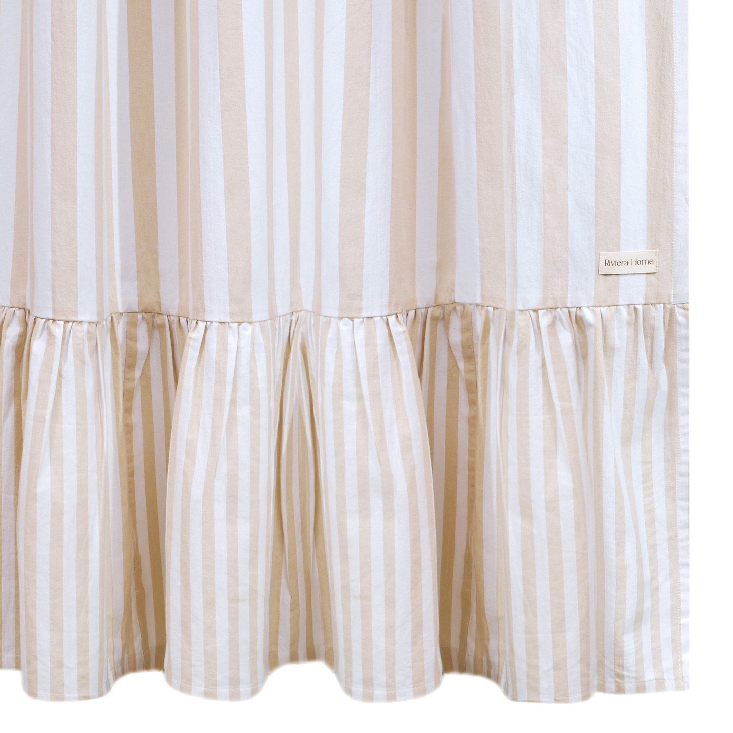 Ruffle Stripe Shower Curtain - Riviera Home