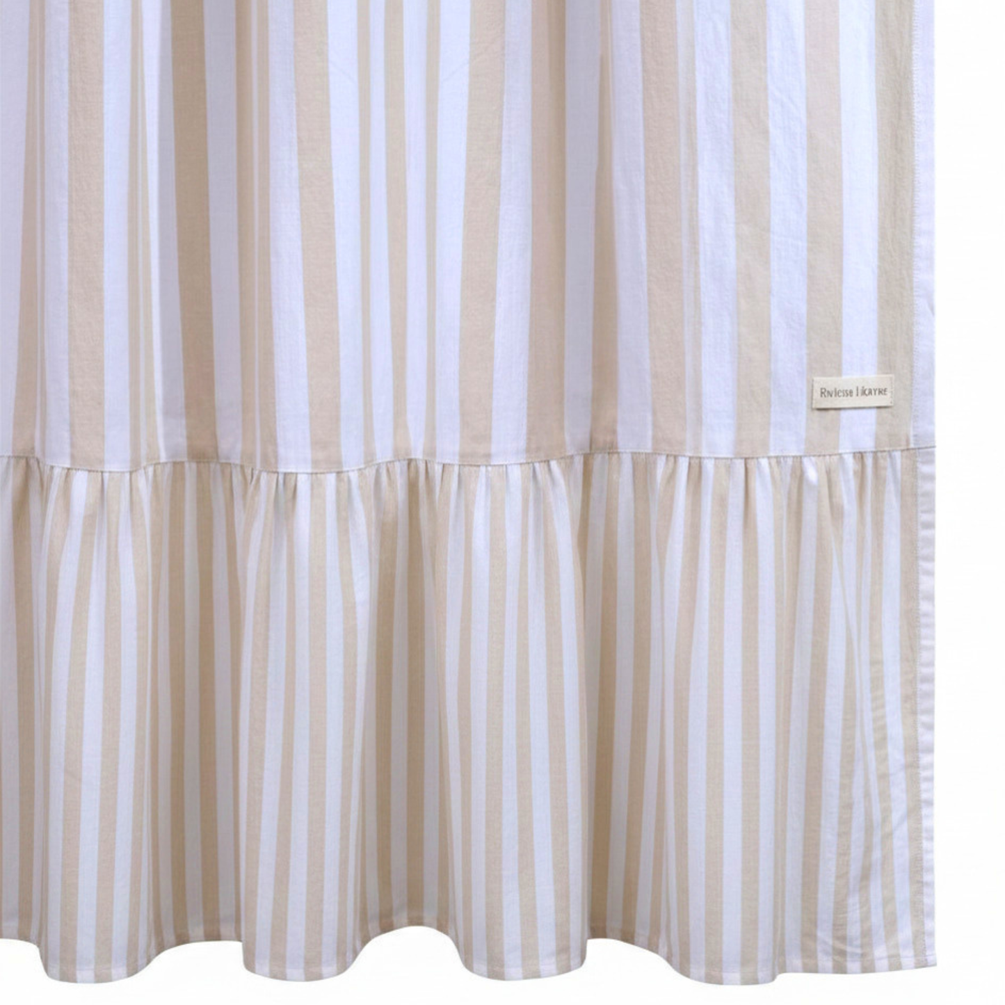 Ruffle Stripe Shower Curtain - Riviera Home