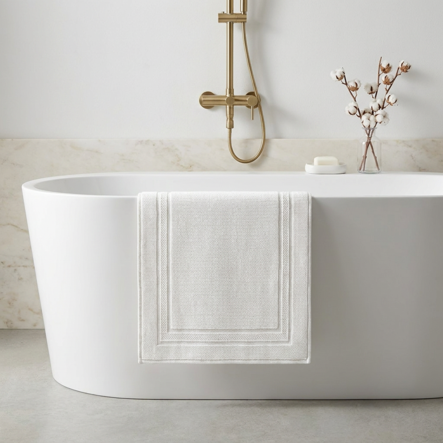 Spa Border Bath Mat - Riviera Home