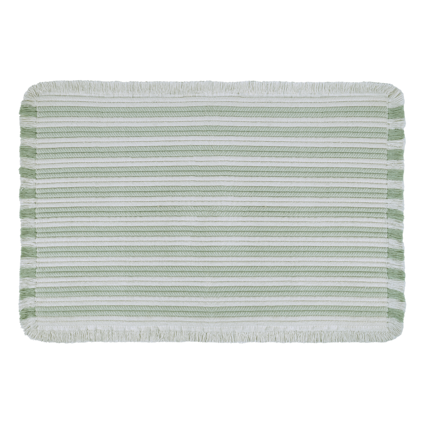 Striped Fringe Bath Rug, Dewkist - Riviera Home