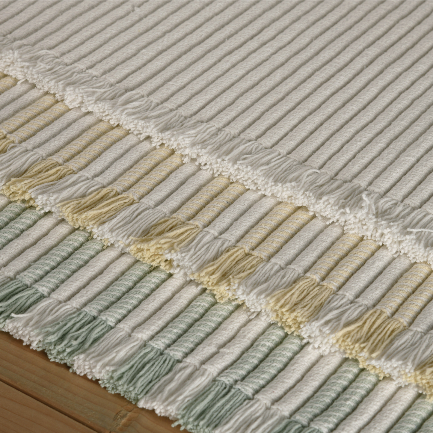 Striped Fringe Bath Rug - Riviera Home