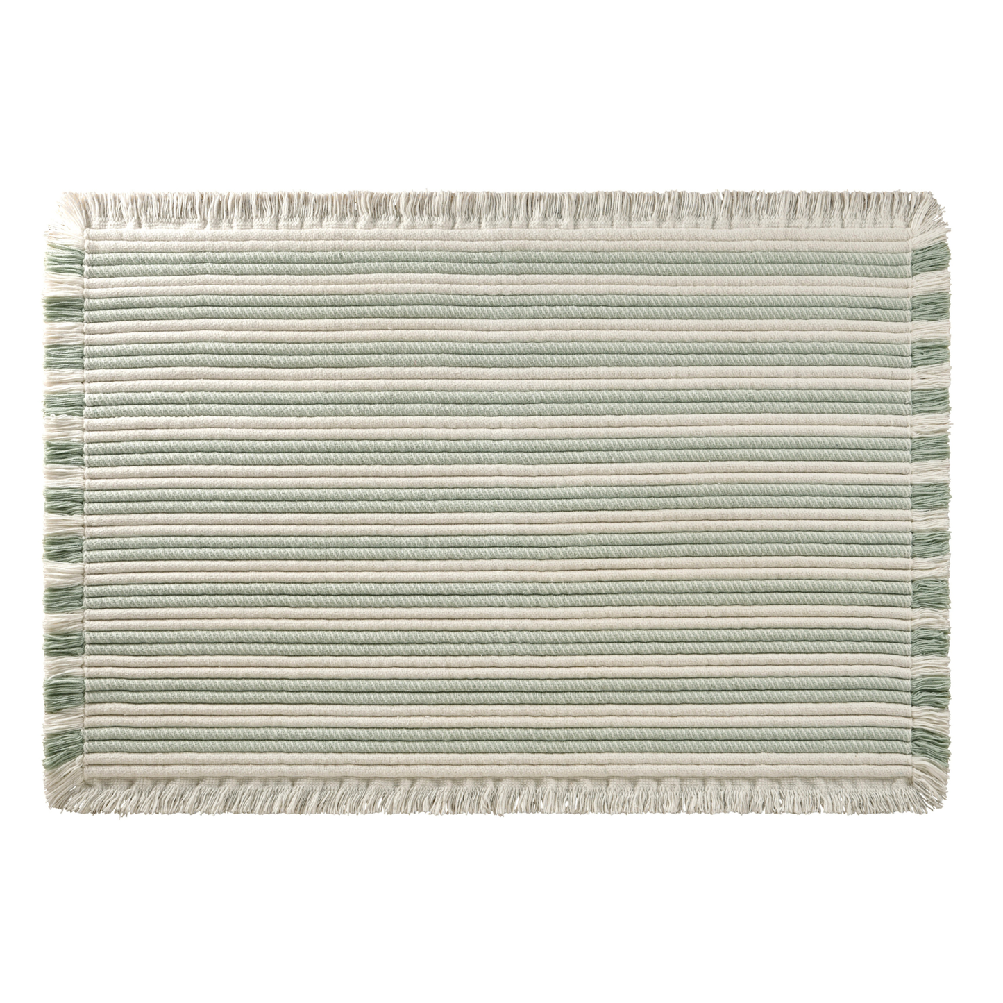 Striped Fringe Bath Rug - Riviera Home
